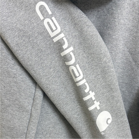 Carhartt Men's Light Gray Hoodie - Picture 2 of 3